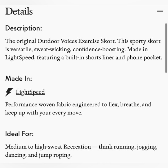 Outdoor Voices The Exercise 3" Skort - Picture 5 of 9